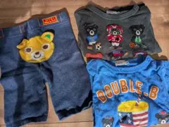 ミキハウス デニムパンツ ロングシャツセット