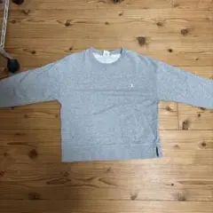 Champion グレー クルーネック トレーナー