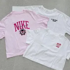 NIKE PINKlatte GU Tシャツ 3枚まとめ売り 140cmのサムネイル