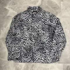 HARE ハレ 長袖シャツ レオパード ヒョウ柄 総柄 Mサイズ ビッグサイズ