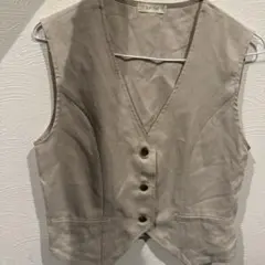 2PINK ベスト ジレ ベージュのサムネイル