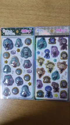 初音ミク うるちゅるポップシール ボンボヤージュとブラックサーカス2種セット