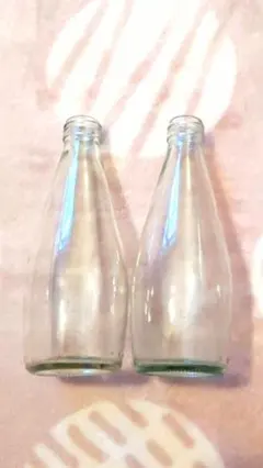 ガラス製空き瓶2本セット
