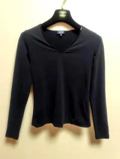 ARMANI JEANS スパンコール カットソー ブラック