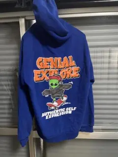 GENIAL EXPLORE パーカー ブルー メンズ