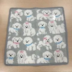 ラブラリーフェイラー FEILER モフモフワンチャン ハンカチ グレー