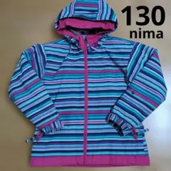 nima 子ども用 ストライプ　スキーウェア　130 女の子
