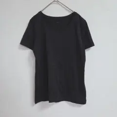 ユニクロ A'irism 半袖 Tシャツ M ブラック シンプル