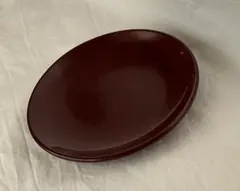 【未使用】越前塗 祖雅堂 銘々皿 5枚セット 15cm 朱赤 漆器 和菓子 皿