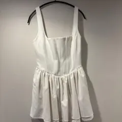 ZARA ホワイト キャミワンピース XS