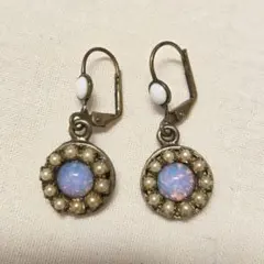 アンティーク調 ビジューピアス