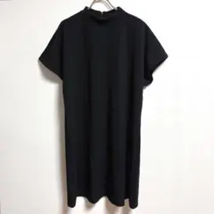 ✨良品✨ マンゴ 【L】 チュニック カットソー シンプル 黒 海外ファッション