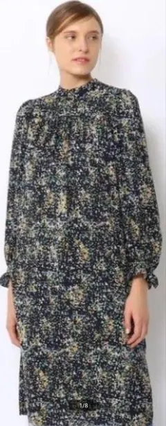 トゥモローランド マカフィー ワンピース ロングシャツ 36　2way ネイビーのサムネイル