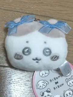 ハチワレ ミニがま口 リボン ちいかわ