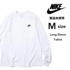 【ナイキ】新品未使用 シグネチャーロゴ コットン 長袖Tシャツ ホワイト M