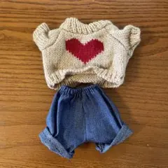 ぬいぐるみ用ハートセーターとズボン