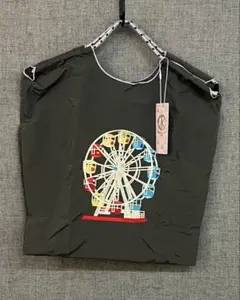 DKELLY 観覧車刺繍 ダークグレー トートバッグ DK-BC-508