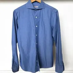 【美品】UNITED ARROWS シャツ ブルー 長袖のサムネイル
