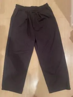 黒 エンリボーンワイドパンツ