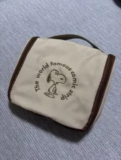 スヌーピー トラベルポーチ 撥水吊り下げポーチ