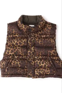 RHODOLIRION ヒョウ柄 ダウンベスト