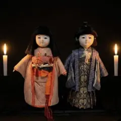 高古作 木彫彩色 能楽 熊野 能人形 昭和15年 共箱二重箱 古美術 骨董