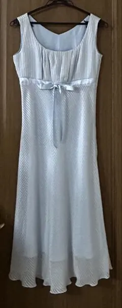 REPLETE 水藍色帶亮片無袖連衣裙