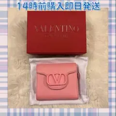 VALENTINO ヴァレンティノ 財布 小銭入れ カードケース ピンクのサムネイル