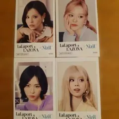NiziU ステッカー 4枚セット ららぽーと ラゾーナ
