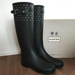 美品✨️ HUNTER スタッズ レインブーツ ロング UK6 25cm 箱有 美品✨️ HUNTER スタッズ レインブーツ ロング UK6 25cm 箱有 - メルカリ