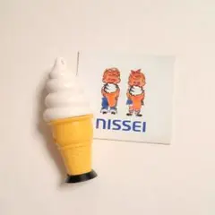 NISSEI ソフトクリーム型ランプ　ニッセイ 日世 ニッセイ ソフトクリーム ランプ 照明 レトロ 販促