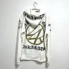 24karats ジャージ セットアップ Mサイズ ベロア 白 難あり
