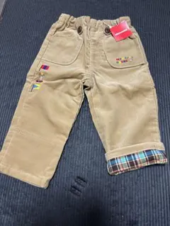 公*o様 ミキハウス　コーデュロイパンツ　90 ベージュ