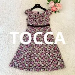 美品　トッカ TOCCA ドレス ノースリーブ ワンピース ロング 花柄 総柄