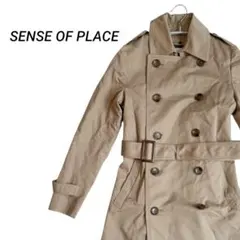 SENSE OF PLACE トレンチコート ベージュ レディース M相当