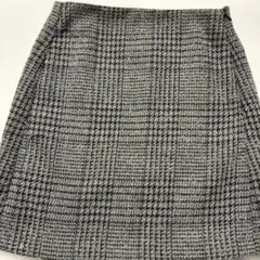 gu グレー系 チェック柄 ミニスカート