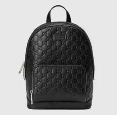 GUCCI GGパターン ブラックレザーバックパック