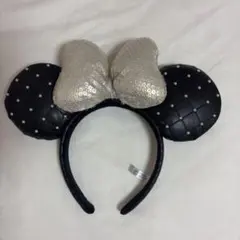 ディズニー　耳　カチューシャ　ミニーマウス　キルティング　スパンコール　キラキラ