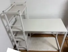 ニトリ システムデスク ホワイトウォッシュ - メルカリ