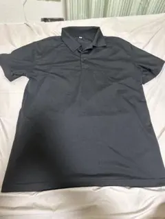 黒 ポロシャツ 半袖 2ボタン