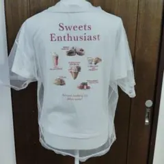 Lovetoxicスイーツ柄プリントTシャツ チュール半袖Mサイズ値下げのサムネイル