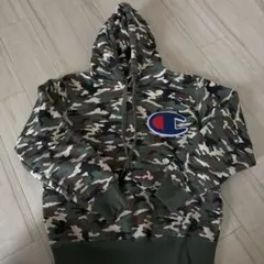 Champion 迷彩 フード付きパーカー