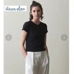 Steven Alanコットン プルオーバー クロップド Tシャツ　半袖