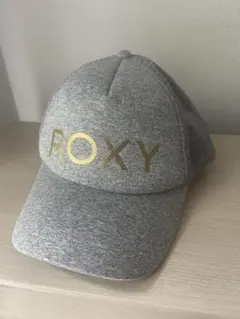 即購入OK! ROXY メッシュキャップ グレー ゴールドロゴのサムネイル