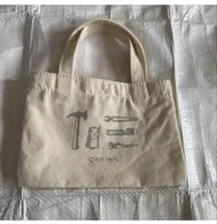 希少✨　美品　genten キャンバス生地ミニミニトートバッグのサムネイル