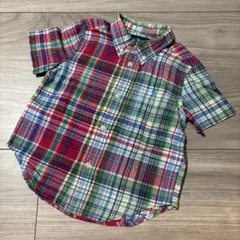 [美品]Ralph Lauren 半袖シャツ 24M マルチカラー