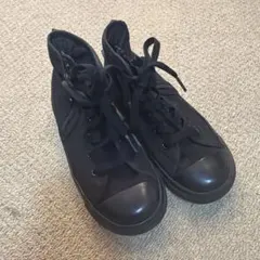 ブラックハイカットスニーカー サイドファスナーコンバース　オールスター20センチ