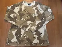 2025SS Stüssy ラグランサーマルベーシックストック　デザートカモ　L