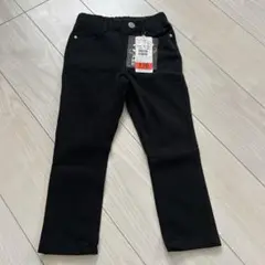 【新品】　キッズ　ストレスパンツ　ブラック　110