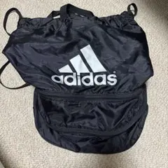 adidas サッカー　黒 ナップサック　3段　マルチバッグ
